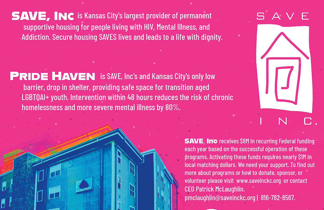 A pink and blue poster with a house on it. Description generated by AI