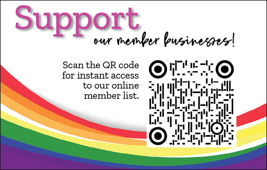 A rainbow colored barcode with a black circle in the middle. Description generated by AI