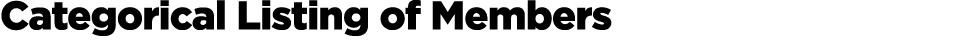 Categorical Listing of Members