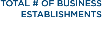 TOTAL # OF BUSINESS ESTABLISHMENTS 