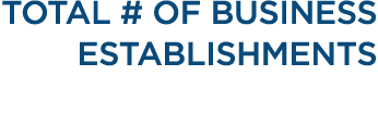 TOTAL # OF BUSINESS ESTABLISHMENTS 