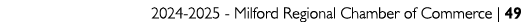 2024 2025 Milford Regional Chamber of Commerce | 49