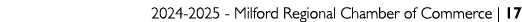 2024 2025 Milford Regional Chamber of Commerce | 17