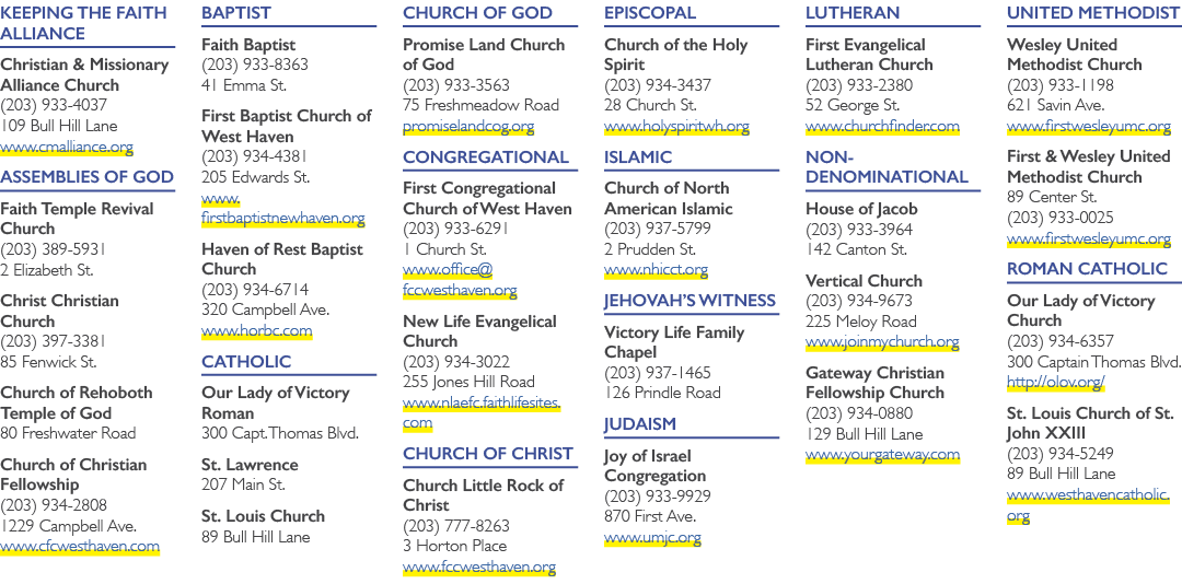 Keeping the Faith Alliance Christian & Missionary Alliance Church (203) 933 4037 109 Bull Hill Lane www.cmalliance.or...