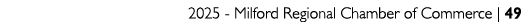 2025 Milford Regional Chamber of Commerce | 49