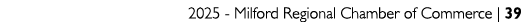 2025 Milford Regional Chamber of Commerce | 39