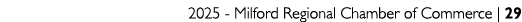 2025 Milford Regional Chamber of Commerce | 29