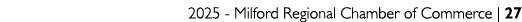 2025 Milford Regional Chamber of Commerce | 27