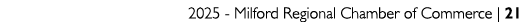 2025 Milford Regional Chamber of Commerce | 21