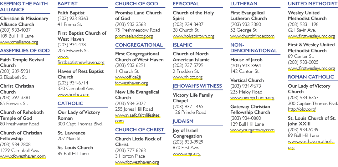 Keeping the Faith Alliance Christian & Missionary Alliance Church (203) 933 4037 109 Bull Hill Lane www.cmalliance.or...