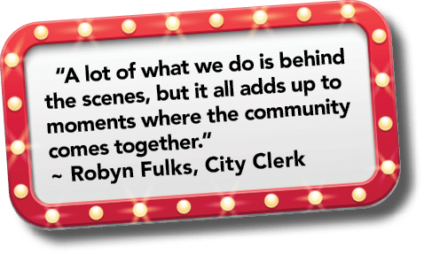 “A lot of what we do is behind the scenes, but it all adds up to moments where the community comes together.” ~ Robyn...