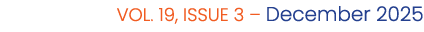 VOL. 19, ISSUE 3 – December 2025