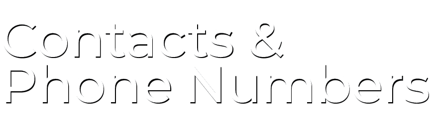 Contacts & Phone Numbers