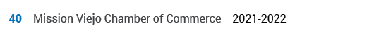 40 Mission Viejo Chamber of Commerce 2021 2022
