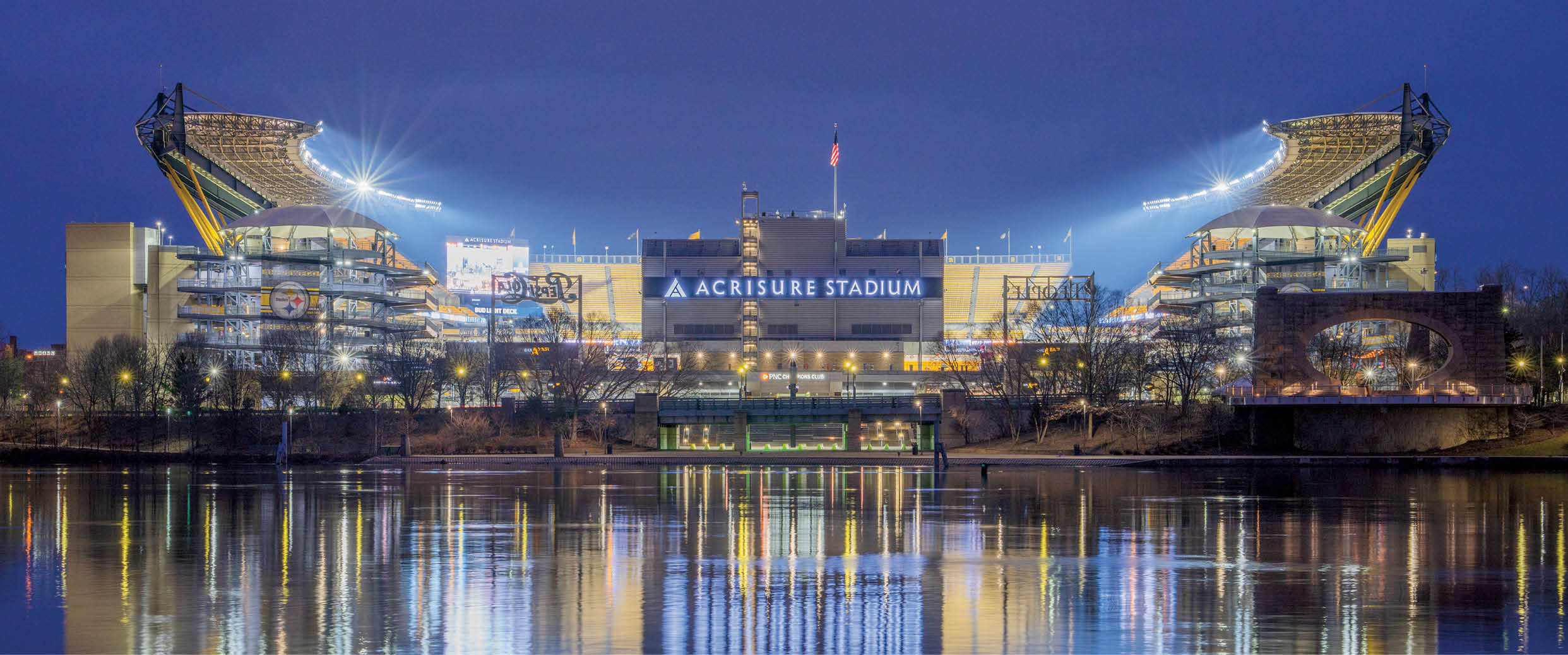 A general view outside Acrisure Stadium prior to a regular season game between the Pittsburgh Steelers and the Cleveland Browns, Sunday, Jan. 8, 2023 in Pittsburgh, PA. The Steelers defeated the Browns 28-14. (Dave DiCello / Pittsburgh Steelers)