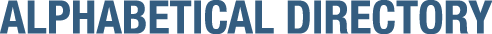 ALPHABETICAL DIRECTORY