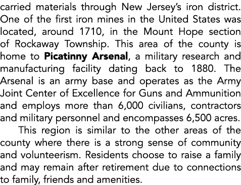 carried materials through New Jersey s iron district  One of the first iron mines in the United States was located, a   