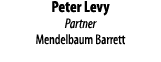 Peter Levy Partner Mendelbaum Barrett