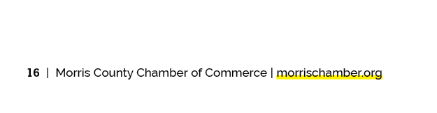 16 | Morris County Chamber of Commerce | morrischamber.org