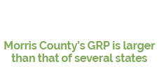 Morris County’s GRP is larger than that of several states