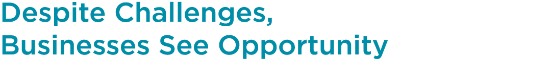 Despite Challenges, Businesses See Opportunity 