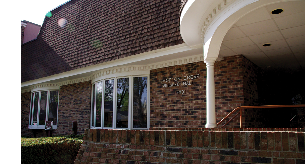 Morton Grove Village Hall spring pics  Richard T. Flickinger Municipal Center