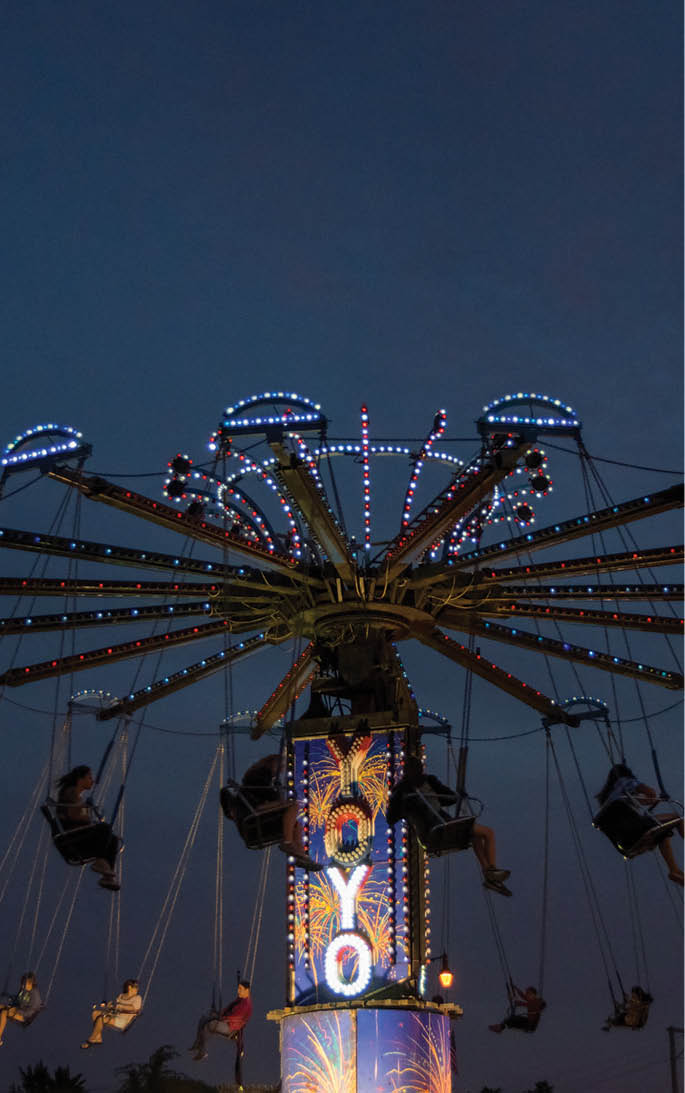 Carnival ride  Swings like the “Whirligig" at Great America