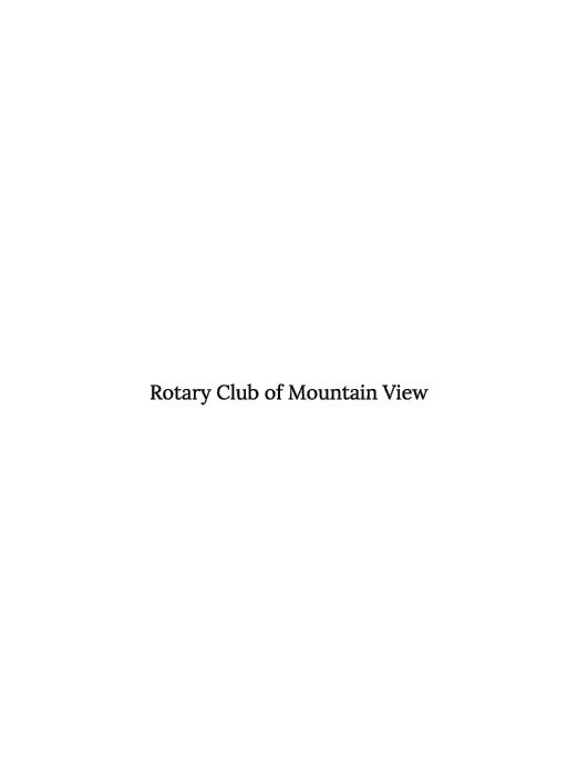 Rotary Club of Mountain View