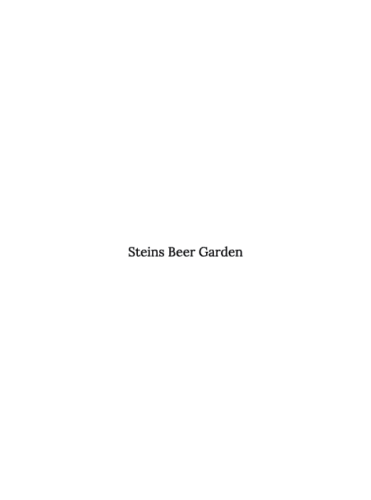 Steins Beer Garden