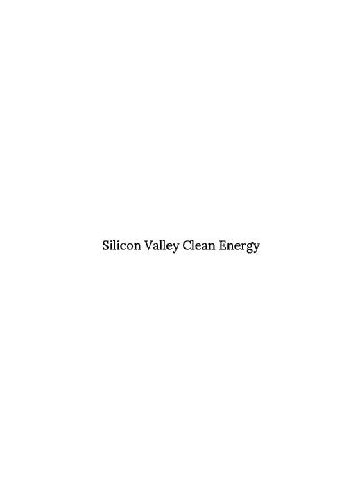 Silicon Valley Clean Energy