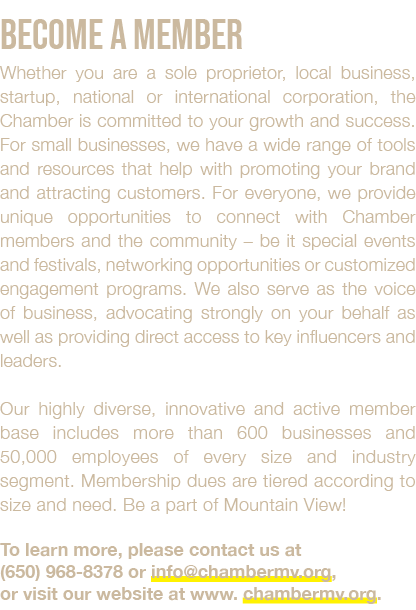 Become a Member Whether you are a sole proprietor, local business, startup, national or international corporation, th...