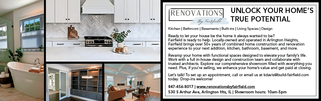 A magazine advertisement for a home renovation company. AI generated content