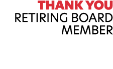 Thank You Retiring Board Member