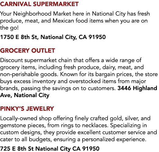 Carnival Supermarket Your Neighborhood Market here in National City has fresh produce, meat, and Mexican food items w...