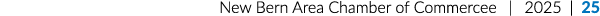 New Bern Area Chamber of Commercee | 2025 | 25