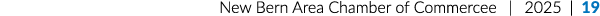 New Bern Area Chamber of Commercee | 2025 | 19