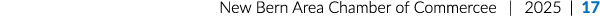 New Bern Area Chamber of Commercee | 2025 | 17
