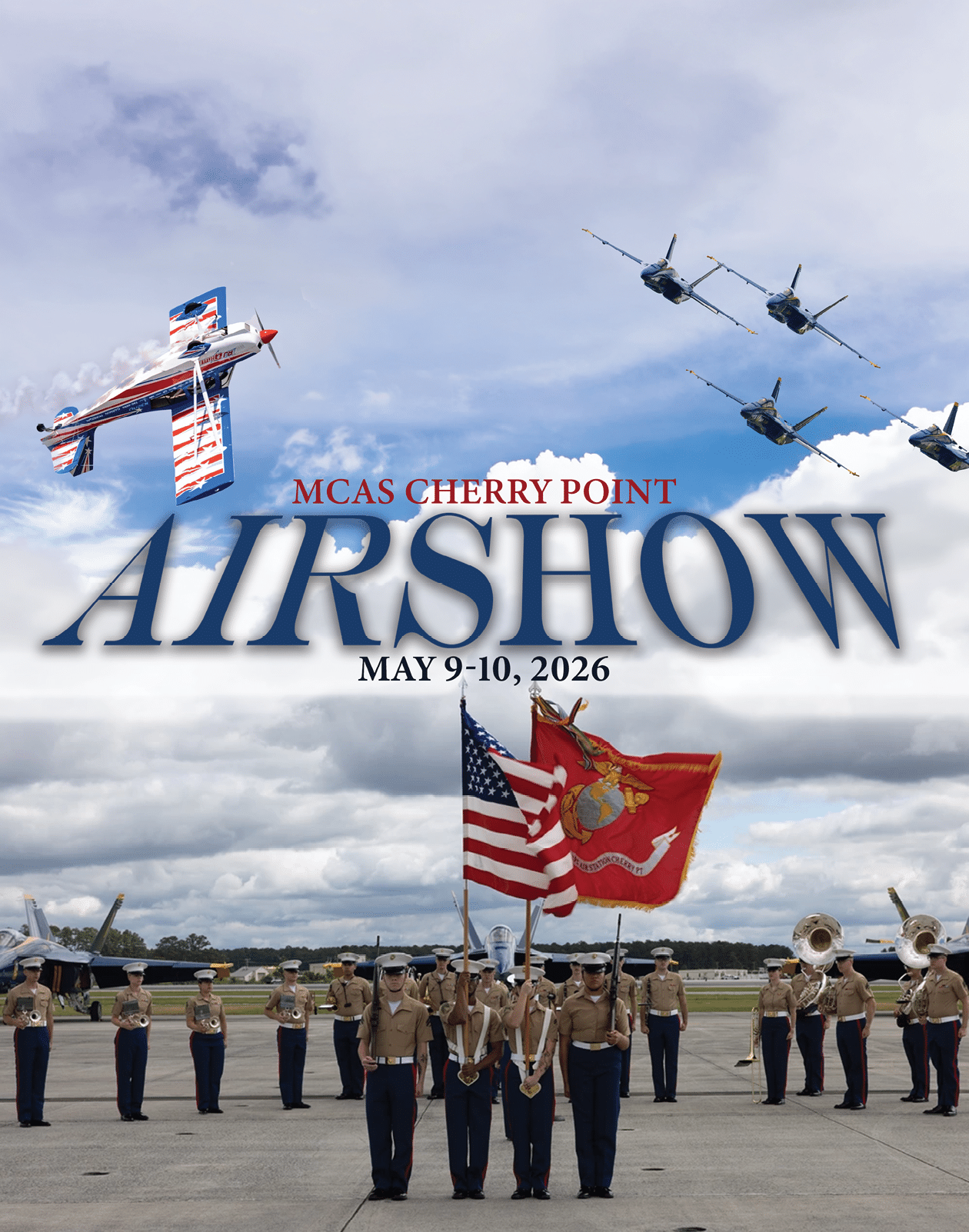 A group of people in uniforms are standing in front of a flag. Description generated by AI