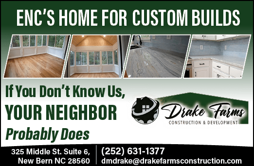 A green and white advertisement for custom builds. Description generated by AI