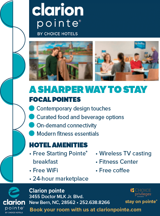 A hotel advertisement for Clairon Point. Description generated by AI