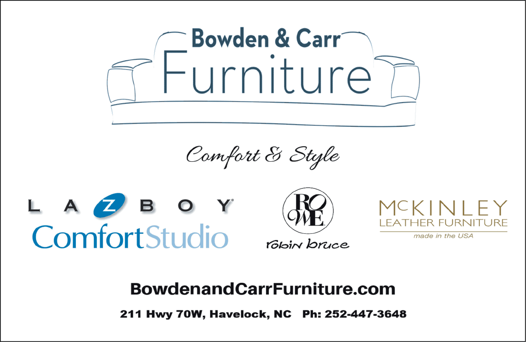 A logo for Bown & Carr Furniture. Description generated by AI