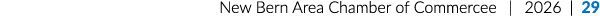 New Bern Area Chamber of Commercee | 2026 | 29