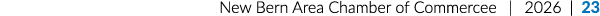 New Bern Area Chamber of Commercee | 2026 | 23
