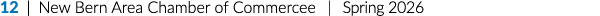 12 | New Bern Area Chamber of Commercee | Spring 2026