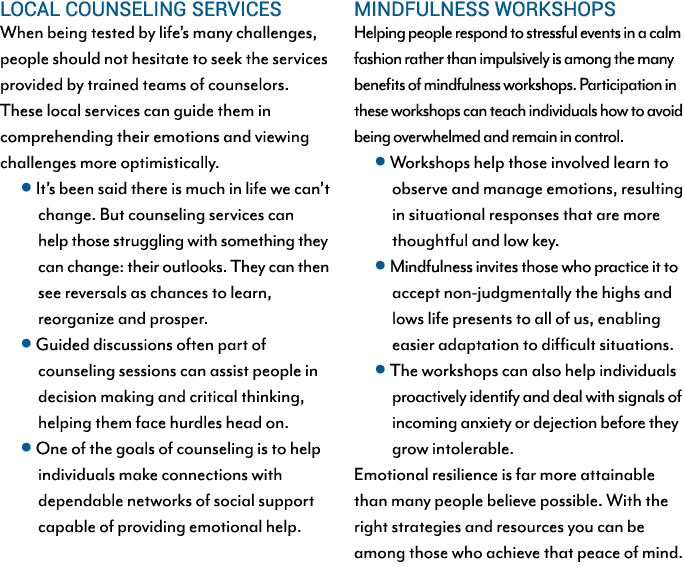 local counseling services When being tested by life’s many challenges, people should not hesitate to seek the service...