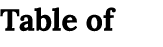 Table of 