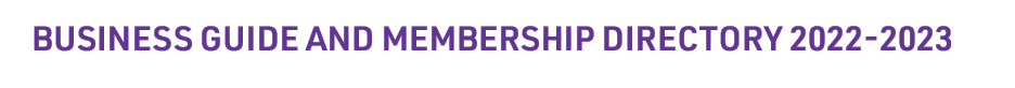 Business Guide and Membership Directory 2022 2023