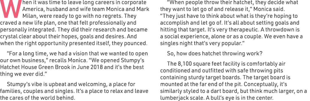 When it was time to leave long careers in corporate America, husband and wife team Monica and Mark Milan, were ready ...