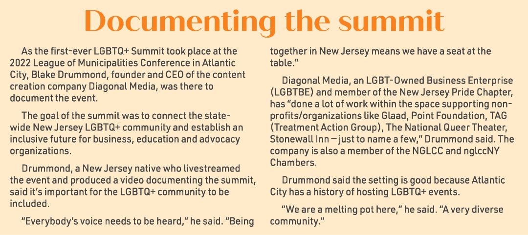 Documenting the summit As the first ever LGBTQ+ Summit took place at the 2022 League of Municipalities Conference in ...
