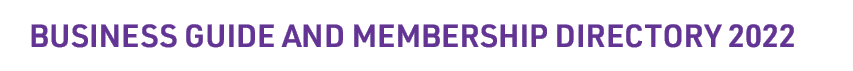 Business Guide and Membership Directory 2022
